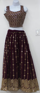 Beautiful Wine Lehenga