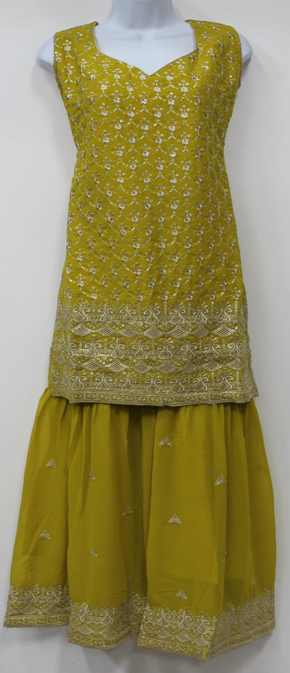 Beautiful Mustard Yellow Plazo Suit