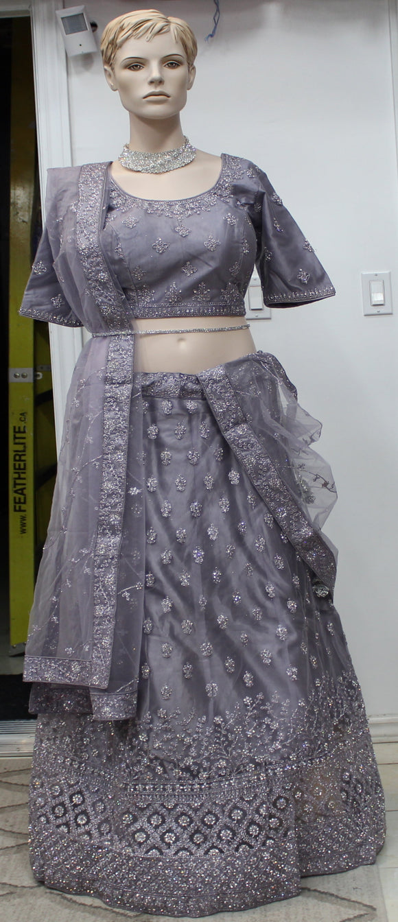 Beautiful Light Grey Lehenga