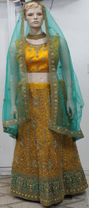 Beautiful Dark Yellow Lehenga