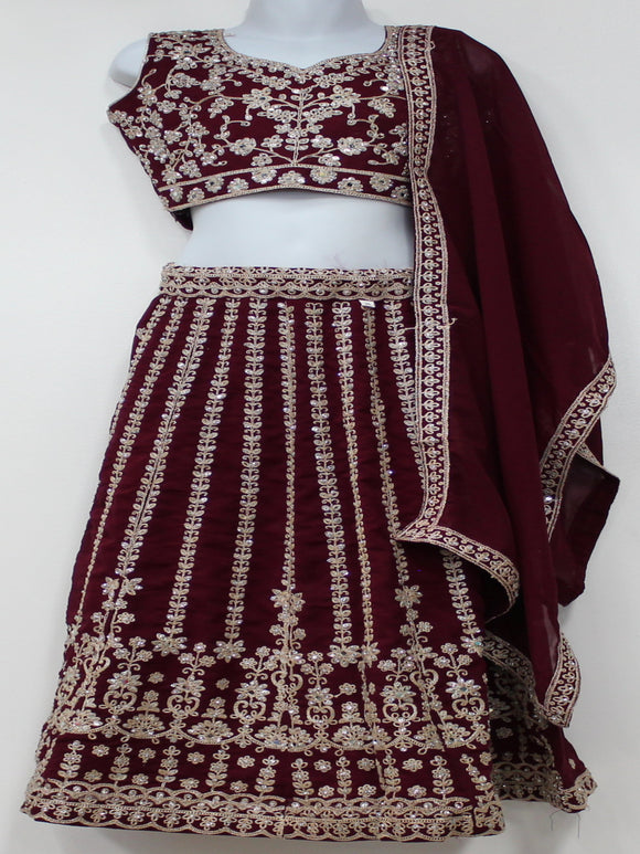 Beautiful Wine Lehenga