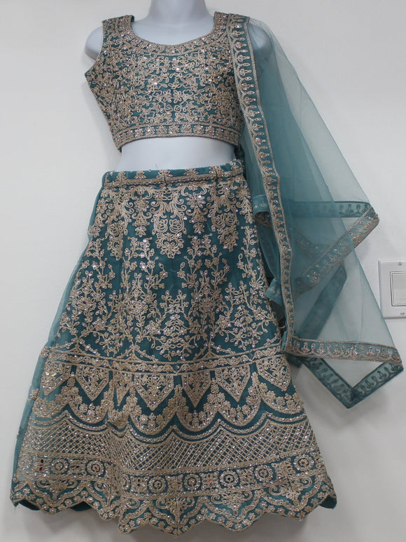 Beautiful Teal Blue Lehenga