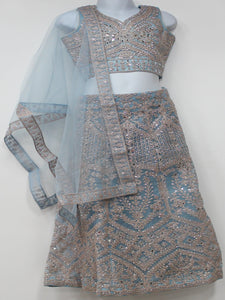 Beautiful Teal Blue Lehenga