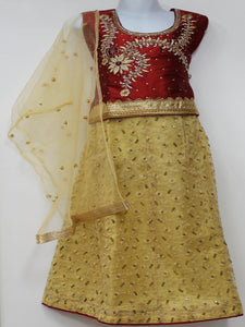 Beautiful Red & Golden Lehenga