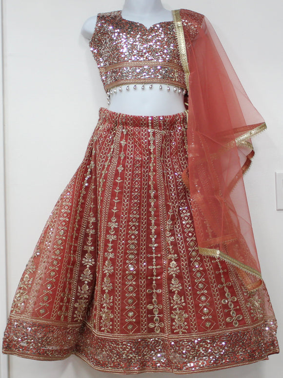 Beautiful Rust Lehenga