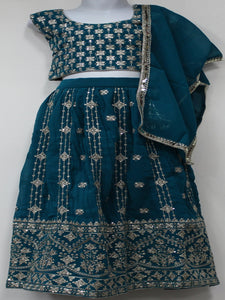 Beautiful Teal Blue Lehenga