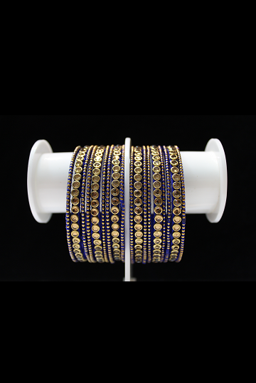 Navy blue bangles on sale set